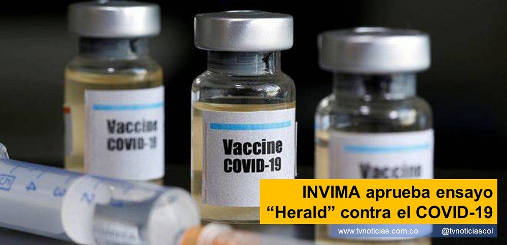 El ensayo “Herald” ARNm CVnCoV que se adelanta en Colombia, con el patrocinio de la biofarmacéutica alemana CUREVAC Ag, fue autorizado por El Instituto Nacional de Vigilancia de Medicamentos y Alimentos - INVIMA -, bajo resolución 2021001917 de 26 de enero de 2021 Neiva Huila Colombia www.tvnoticias.com.co