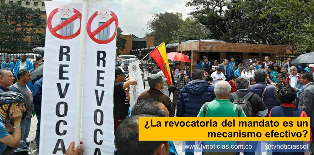 Harold Yesid Salamanca Neiva Huila Colombia La revocatoria del mandato es un mecanismo efectivo www.tvnoticias.com.co columna de opinión la Constitución política de Colombia Consejo Nacional Electoral Registraduría Nacional del Estado Civil gobierno sufra de insatisfacción popular