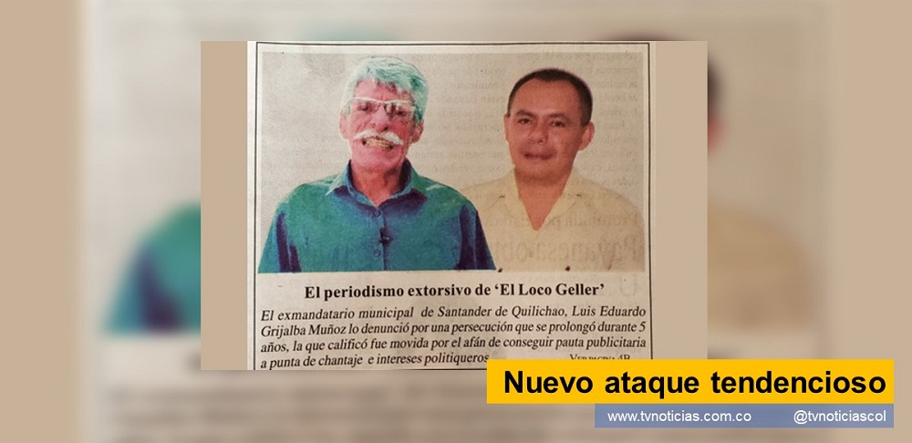 Los diarios de propiedad de Hernando Suárez Burgos que circulan en el Cauca, en una vulgar estrategia de acoso periodístico contra el director de la Red de Medios de Comunicación Proclama del Cauca y Valle Nuevo ataque tendencioso - www.tvnoticias.com.co Neiva Huila Colombia