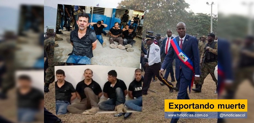 La identificación de los integrantes del grupo criminal que asesinó al presidente de la República de Haití, hunde la ya maltrecha imagen internacional de Colombia. Declarar por Interpol, la Policía haitiana y el propio Ministro de Defensa colombiano, que el comando asesino lo integraban exmilitares de Colombia, además de vergüenza, demuestra la exportación de muerte, hacia países vecinos en el continente americano y pone a la Nación como peligrosa Exportando muerte presidente de Haití presidente de Colombia tvnoticiascol TVNOTICIAS.COM www.tvnoticias.com.co