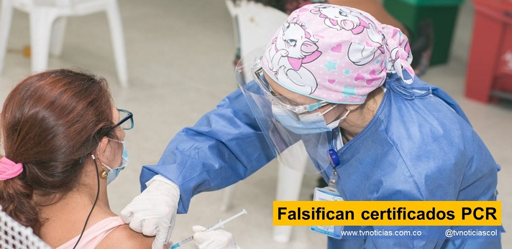 Las autoridades de salud españolas descubrieron proliferación de certificados PCR falsos entre los numerosos viajeros que, procedentes de Colombia, llegan a esa nación europea. Todo viajero que llega a España es sometido a esa prueba y al compararlo con el que portaban, se constató que el 90% no coincidía con el resultado Negativo del viajero colombiano. Coronapp, un QR verde, para poder abordar. Ese QR Coronapp lo generará, consultando en SisMuestras Falsifican certificados PCR tvnoticiascol TVNOTICIAS.COM www.tvnoticias.com.co