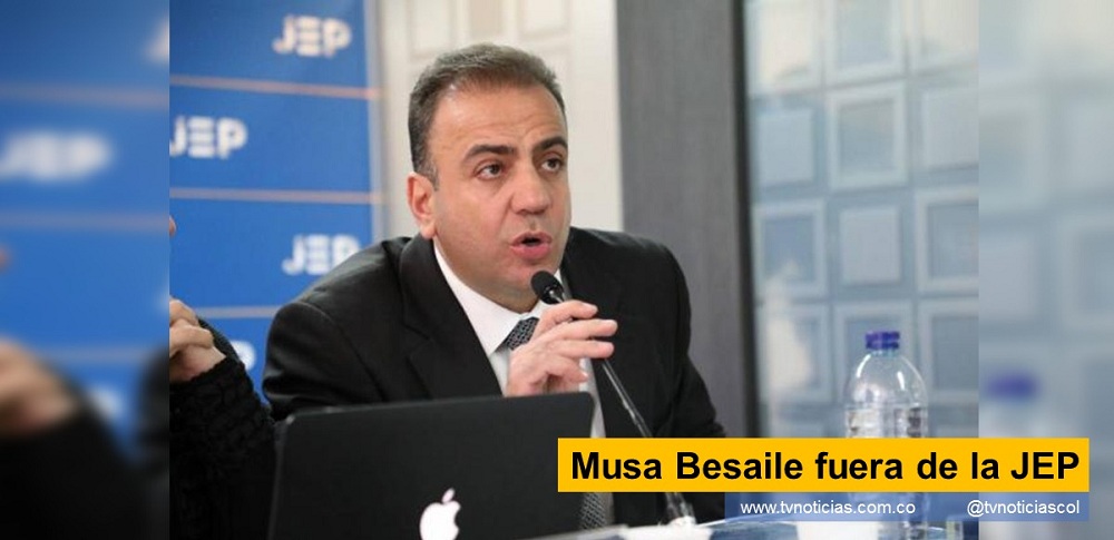 El exsenador Musa Besaile Fayad quedó por fuera de la Jurisdicción Especial para la Paz, lo ordenó la Sala de Definición de Situaciones Jurídicas de la Jurisdicción especial para la paz – JEP – La decisión se tomó después de concluir que los aportes a la verdad del compareciente, privado de la libertad en el Centro de Reclusión Militar de la Brigada XIII del Ejército, “no son relevantes y denotan falta de seriedad y de compromiso”. Musa Besaile fuera de la JEP tvnoticiascol TVNOTICIAS.COM www.tvnoticias.com.co
