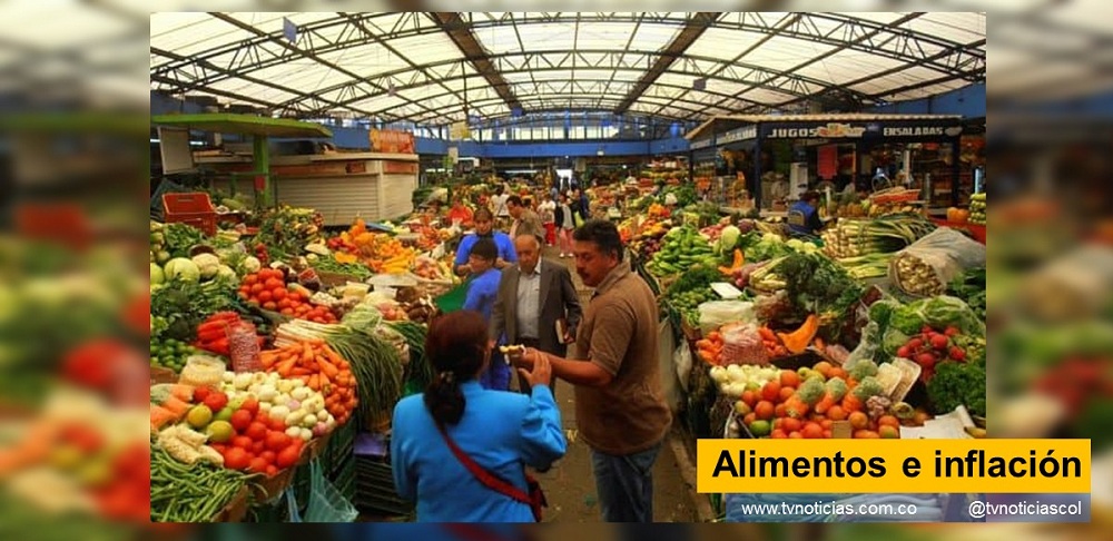 La inflación está al alza. En principio esto no es malo, solo es posible que sea el resultado de la reactivación, de una demanda creciente y una oferta aun no preparada para ello. Aunque puede haber otras explicaciones que abordaremos luego. El Banco de la República, en su ortodoxia monetarista se apresuró y ha empezado un camino de alza en las tasas de interés Alimentos e inflación - www.tvnoticias.com.co PIB Colombia
