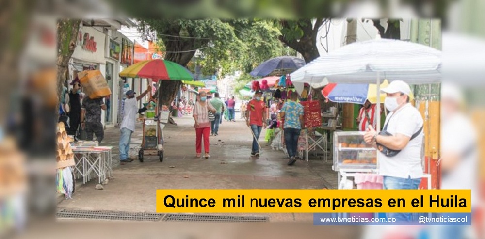 Un total de 32 nuevas empresas se crearon cada día laboral en el Huila, en los últimos 24 meses, de acuerdo a “Dinámica Empresarial” de La Cámara de Comercio del Huila. Esa Dinámica, no conocida por tvnoticias.com, pero ratificada en ese sentido por la oficina de Prensa de la organización mercantil, textualmente señala Quince mil nuevas empresas en el Huila tvnoticiascol www.tvnoticias.com.co CCH Neiva desapariciones deducción