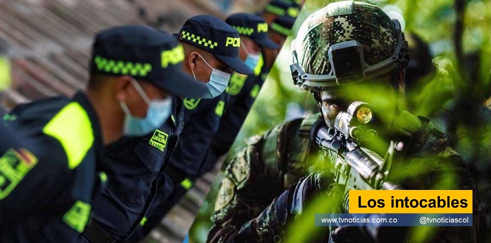 Los miembros de La Policía y del Ejército, cada uno se considera único importante Los intocables - www.tvnoticias.com.co tvnoticiascol