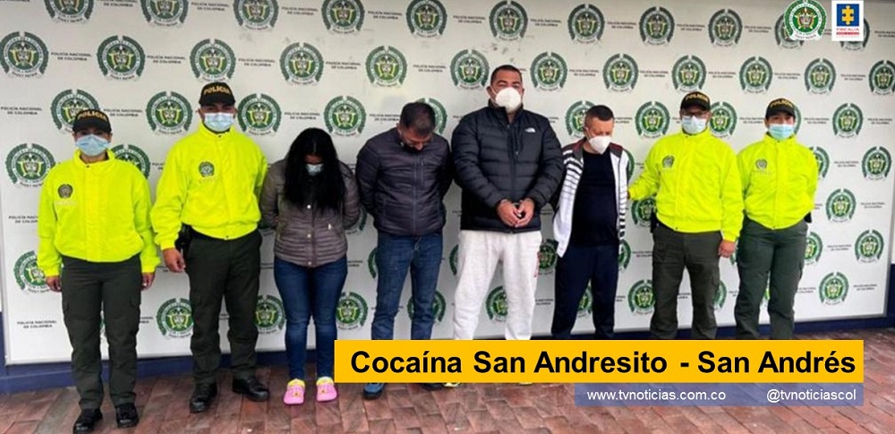 Un empresario de San Andresito en Bogotá y 14 personas más, sindicado de comercializar cocaína, por la isla de San Andrés, hacia mercados norteamericanos Cocaína San Andresito - San Andrés tvnoticiascol www.tvnoticias.com.co Fiscalía General de la Nación señala que, entre los detenidos, algunos tienen solicitud de extradición y hay un exintegrante de las Armada Nacional baluarte en las autodefensas e integrante de la oficina de Envigado