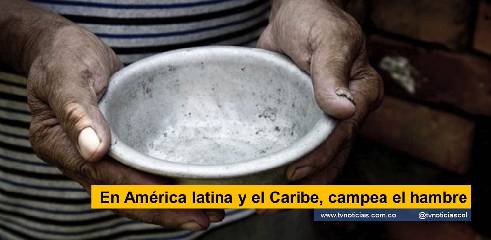 Según El estado de la seguridad alimentaria y la nutrición en el mundo 2022 (SOFI, por sus siglas en inglés) entre 2020 y 2021, 4 millones de personas más sufrieron hambre en América Latina y el Caribe www.tvnoticias.com.co tvnoticiascol El SOFI es una publicación conjunta de la Organización de las Naciones Unidas para la Alimentación y la Agricultura (FAO), el Fondo Internacional de Desarrollo Agrícola (FIDA), el Fondo de las Naciones Unidas para la Infancia (UNICEF), el Programa Mundial de Alimentos (PMA) y la Organización Mundial de la Salud (OMS) En América latina y el Caribe, campea el hambre