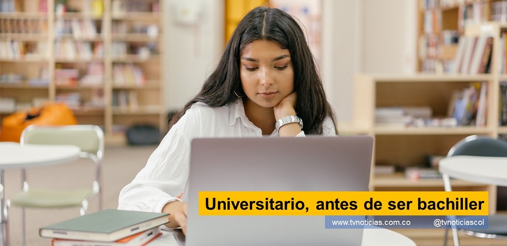 Esa alternativa se ofrece al ingresar el joven a BACHILLERSITARIO, programa que impulsa las habilidades de la juventud colombiana y es facilitado por la Corporación Unificada Nacional de Educación Superior (CUN) Los jóvenes pueden acceder al mercado laboral desde temprana edad, mediante el desarrollo de habilidades reconocidas y certificadas por una institución universitaria Universitario, antes de ser bachiller BACHILLERSITARIO ONU