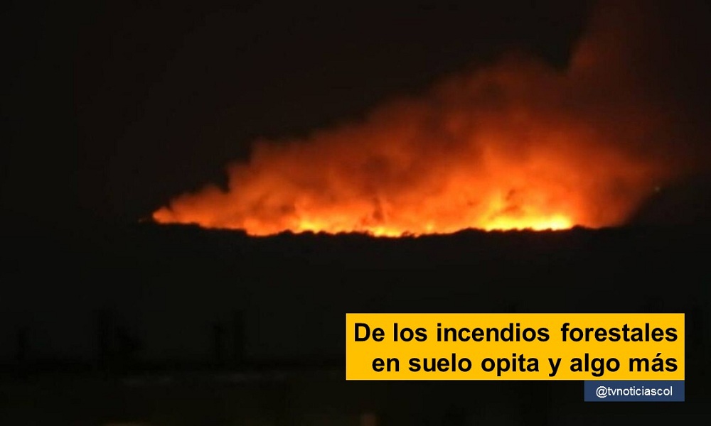 La conflagración rural afecta a varios municipios aledaños a Neiva, capital del Huila, las primeras dos semanas de septiembre. Las altas temperaturas facilitan la expansión del fuego, provocado por manos humanas, permitiendo la pérdida de vegetación, muerte de numerosas especies animales, destrucción del hábitat de la fauna diversa, contaminación general de la población humana y afectación atmosférica con nefasto impacto ambiental futuro De los incendios forestales en suelo opita y algo más tvnoticiascol