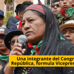 Una integrante del Congreso de la República, formula Vicepresidencial El movimiento político de Iván Cepeda, Pacto Histórico, propone como candidata vicepresidencial a Aída Quilcué, lideresa indígena del Cauca. ELECCIONES COLOMBIA 2026