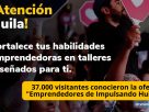 37.000 visitantes conocieron la oferta "Emprendedores de Impulsando Huila" Un balance positivo dejó la participación de 39 empresarios y emprendedores del programa Impulsando Huila en tres ferias comerciales y de emprendimiento realizadas en Neiva, Palermo y Aipe Ecopetrol y la Cámara de Comercio del Huila @tvnoticiascol