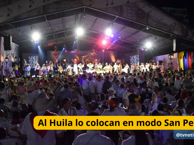 Al Huila lo colocan en modo San Pedro Todas las Administraciones Municipales y el Gobierno Departamental, están en Modo San Pedro. Todo lo oficial, debe esperar a terminar la primera semana de julio. Eso implica que, en Neiva, las dependencias estatales, tienen abiertas las oficinas, pero los trámites, están totalmente paralizados por lo del San Pedro y los numerosos reinados organizados, en las entidades oficiales especialmente Noticia informativa Al Huila lo colocan en modo San Pedro @tvnoticiascol