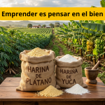 La producción de harina de plátano y de yuca, es un emprendimiento de alto calado social, porque soluciona un problema rural, genera ocupación de mano de obra y abre caminos para comercializar productos indispensables en la alimentación ciudadana Emprender es pensar en el bien colectivo - TVNOTICIASCOL
