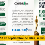 Es acto, planeado por La Corporación Periodística del Huila, concentra la atención, tanto del gremio informativo regional, como de autoridades civiles, organizaciones gremiales, entidades culturales del Huila y de la sociedad civil en general, por el significado y el alcance que tiene hoy, en la crisis por la que atraviesa El Periodismo nacional, derivada de la pérdida de La Credibilidad, como su razón de ser El 10 de septiembre de 2026, se vino encima @tvnoticiascol @enlacepaishuila