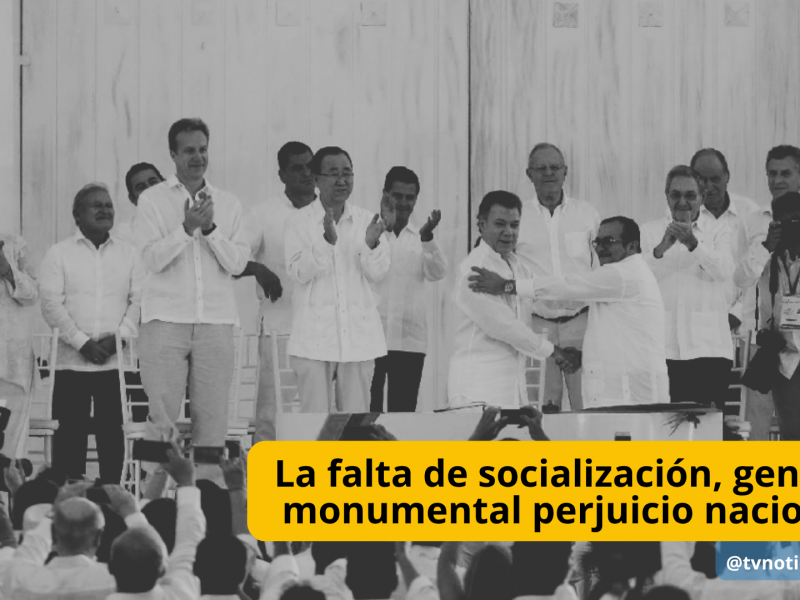 Las narrativas que se impusieron frente al Acuerdo de Paz, fueron las negativas, las enemigas de la reconciliación La falta de socialización, generó monumental perjuicio nacional @tvnoticiascol