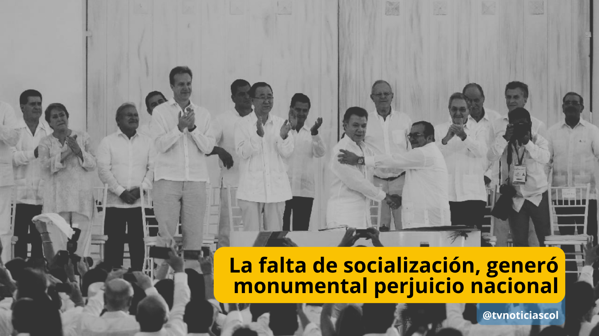 Las narrativas que se impusieron frente al Acuerdo de Paz, fueron las negativas, las enemigas de la reconciliación La falta de socialización, generó monumental perjuicio nacional @tvnoticiascol